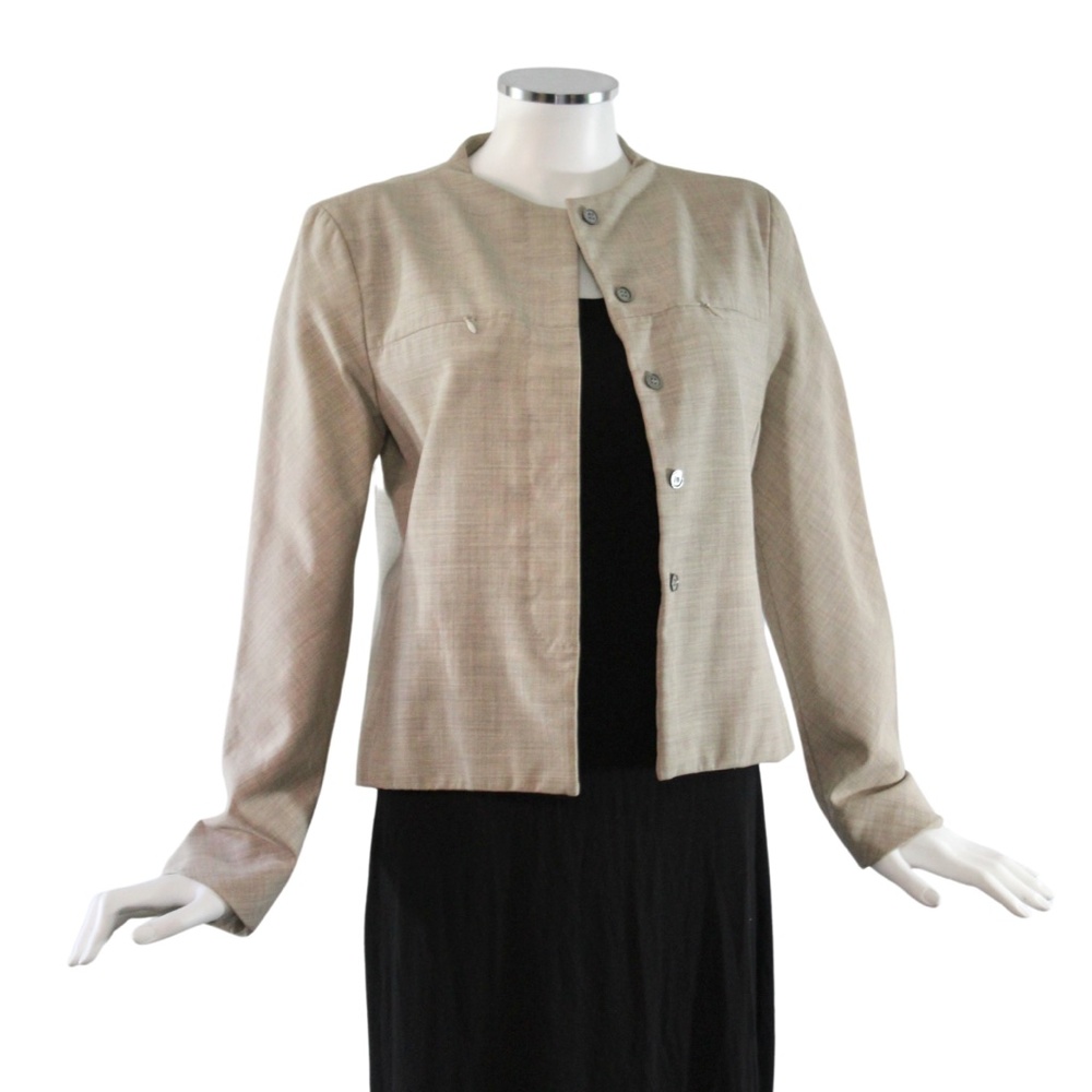 VINTAGE 1990s Marc Jacobs Cropped & Fitted Wool Blazer - Size 8